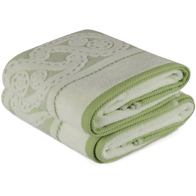 Käsipyyhe Linento 50x90 cm vaaleanvihreä 2 kpl