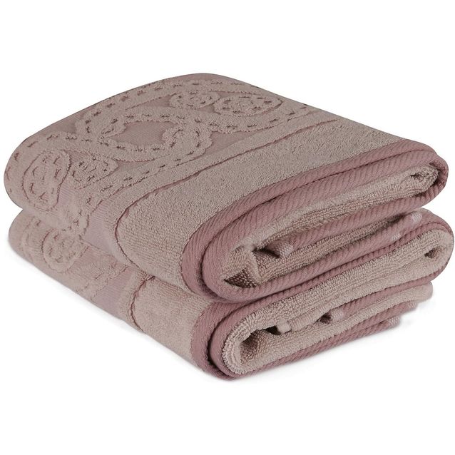 Käsipyyhe Linento 50x90 cm luonnollinen roosa 2 kpl