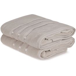 Kylpypyyhesetti Linento Dolce, 70x140cm, 2kpl, vaaleanruskea