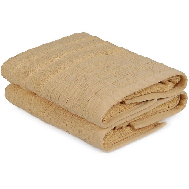 Käsipyyhe Linento 50x90 cm keltainen 2 kpl