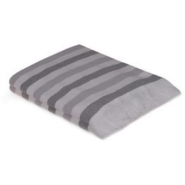 Kylpypyyhe Linento 70x140 cm harmaa/valkoinen 2 kpl