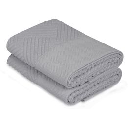 Käsipyyhe Linento Saheser 50x90 cm vaalea harmaa 2 kpl