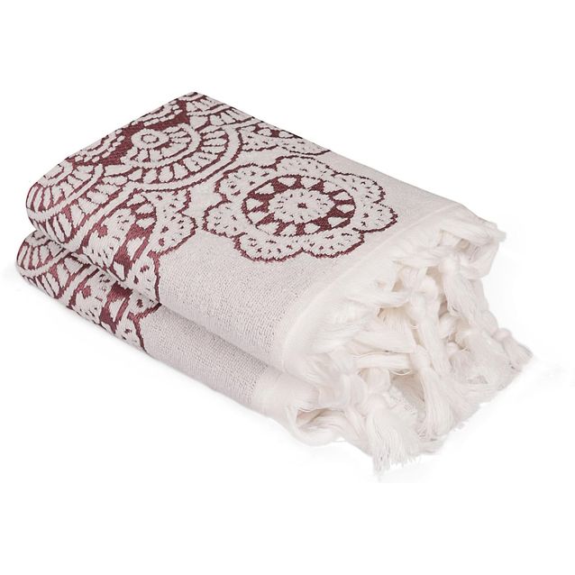 Käsipyyhe Linento Saheser 50x90 cm punainen 2 kpl