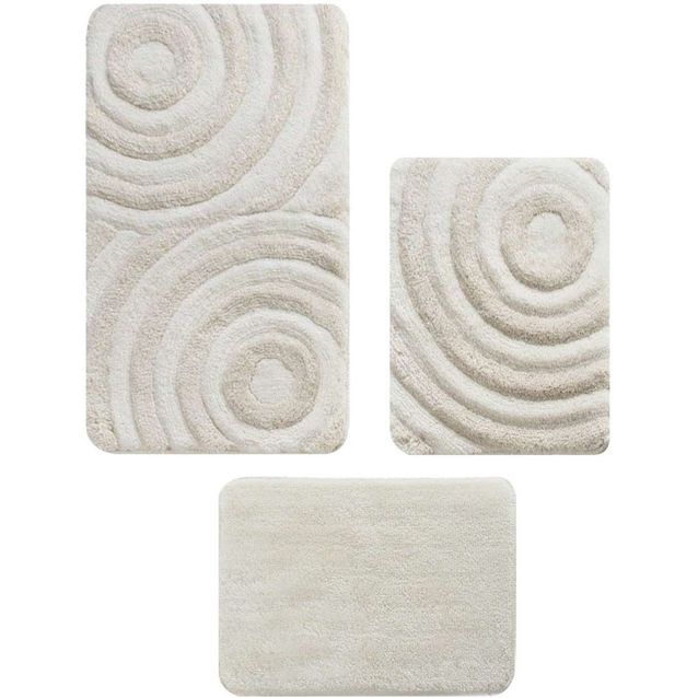 Kylpyhuonemattosetti Linento Wave, 3kpl