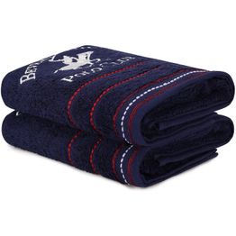 Käsipyyhe Linento Beverly Hills Polo Club 50x90 cm tummansininen 2 kpl