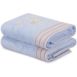 Käsipyyhe Linento Beverly Hills Polo Club 50x90 cm sininen 2 kpl