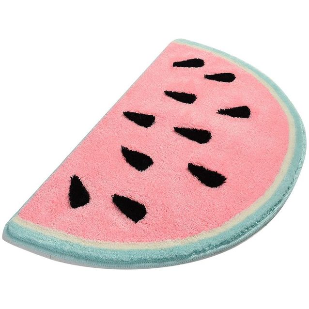 Kylpyhuonematto Linento Karpuz, 60x100cm, vaaleanpunainen