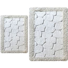 Kylpyhuonemattosetti Linento Stone, 2kpl