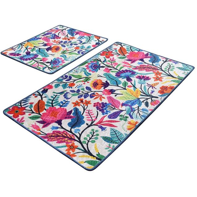 Kylpyhuonemattosetti Linento Pictura, 2kpl, monivärinen