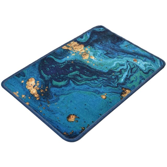 Kylpyhuonematto Linento Marbling, sininen