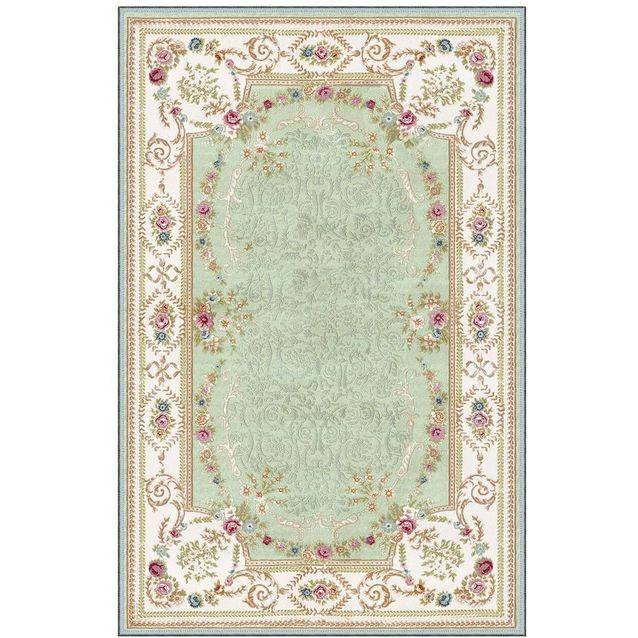 Käytävämatto Linento EEXFAB465, 80x120cm, beige/turkoosi