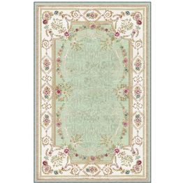 Käytävämatto Linento EEXFAB465, 80x200cm, beige/turkoosi