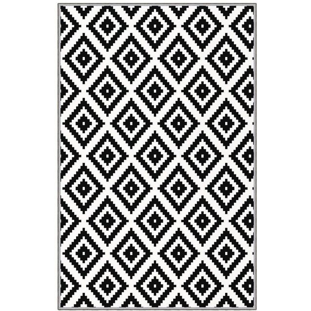 Matto Linento EEXFAB648, 160x230cm, mustavalkoinen