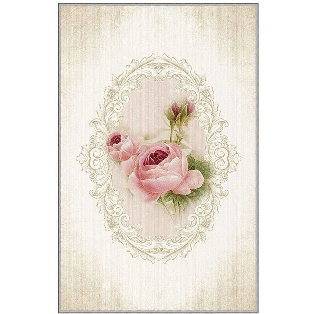 Käytävämatto Linento EEXFAB669, beige/roosa, eri kokoja