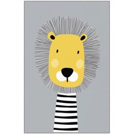 Lastenhuoneen matto Linento EEXFAB757, 160x230cm, keltainen/musta