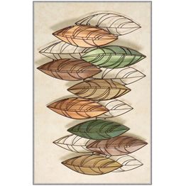 Matto Linento Eexfab 822 100x200cm ruskea/vihreä