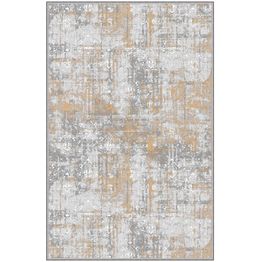 Matto Linento Eexfab 833 80x120cm harmaa/keltainen