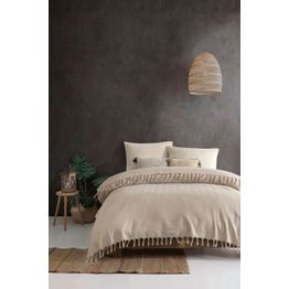 Parivuoteen päiväpeitto Linento Sidney, 200x230cm, beige