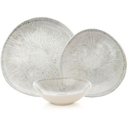 Lautassetti Linento Saga, 24 osaa, harmaa