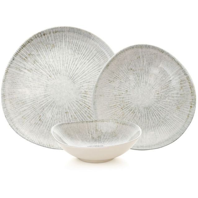 Lautassetti Linento Saga, 24 osaa, harmaa, lisäkuva 6