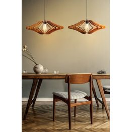 Riippuvalaisin Linento Lighting 171, ø47cm, E27, max. 40W, pähkinä