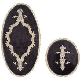 Kylpyhuonemattosetti Linento Alne4655, 2kpl, antrasiitti