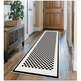 Matto Linento Varied, mustavalkoinen, eri kokoja