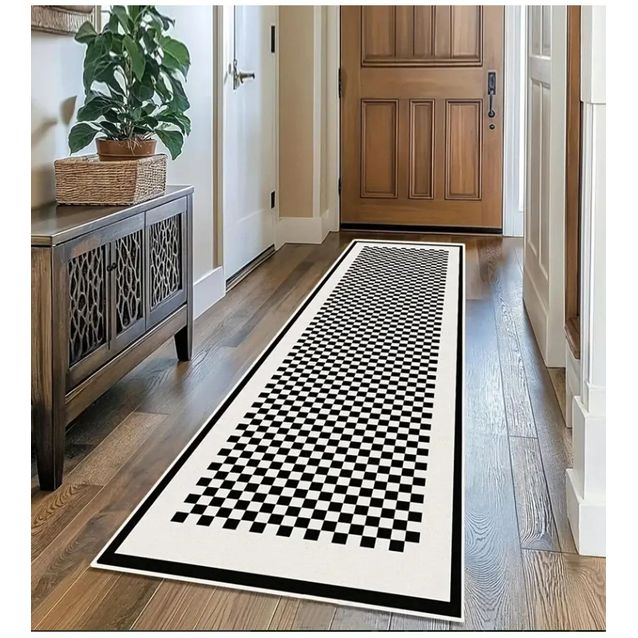 Matto Linento Varied, mustavalkoinen, eri kokoja