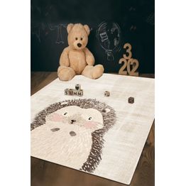 Lastenhuoneen matto Linento Siili, ruskea, eri kokoja