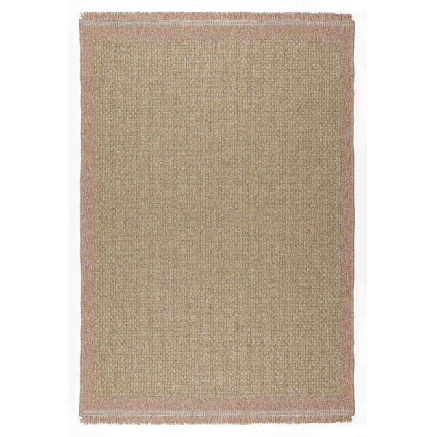 Matto Linento Kottby 200x290 cm vihreä/roosa