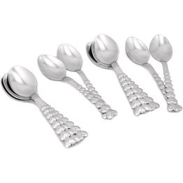 Kahvilusikkasetti Linento Sweet, 12 osaa, ruostumaton teräs