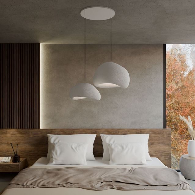 Riippuvalaisin Linento Lighting Wabi Sabi Rawbends, 2-osainen, E27, max. 40W, IP20