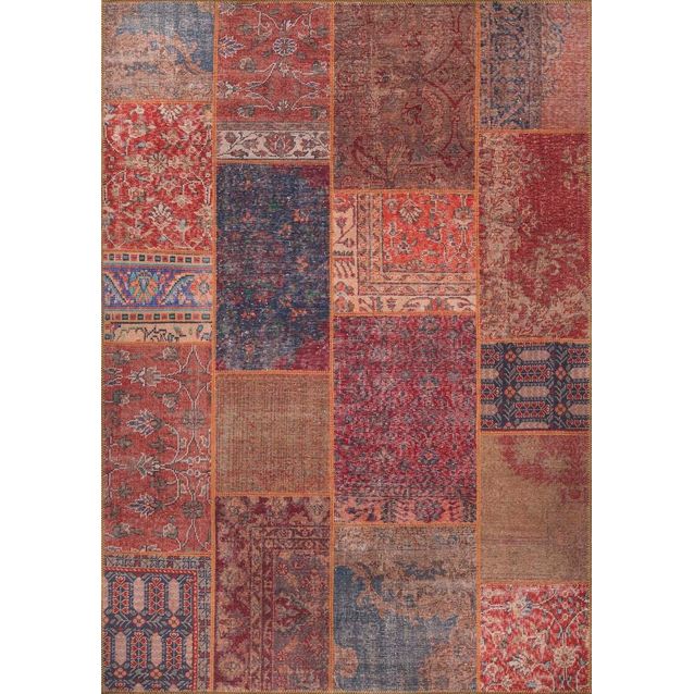 Käytävämatto Linento Jazz Chenille, 75x150cm, punainen