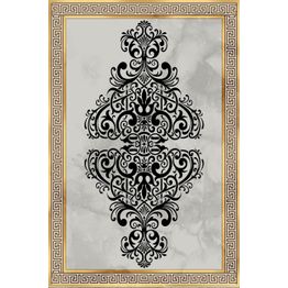 Matto Linento HMNT595, 60x100cm, harmaa/beige