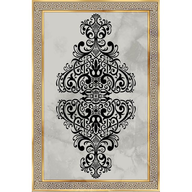 Matto Linento HMNT595, 60x100cm, harmaa/beige