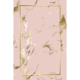 Matto Linento HMNT598, vaaleanpunainen/kulta, eri kokoja