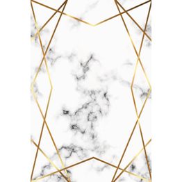 Matto Linento HMNT608, 120x180cm, kultainen/valkoinen