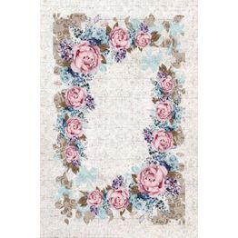 Käytävämatto Linento HMNT663, 80x150cm, beige/roosa