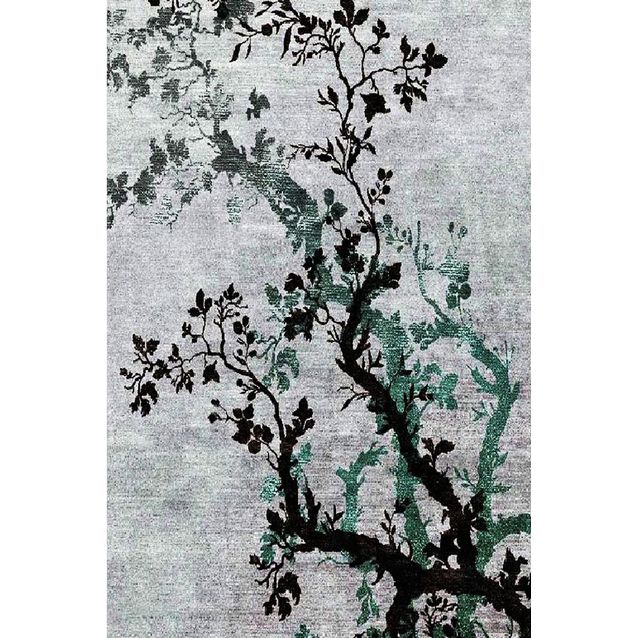 Käytävämatto Linento HMNT719, 80x300cm, harmaa/vihreä