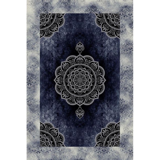 Matto Linento HMNT724, 60x100cm, sininen/harmaa