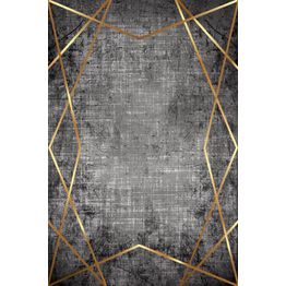 Matto Linento HMNT753, 60x100cm, harmaa/kulta