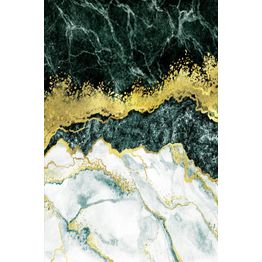 Matto Linento HMNT758, vihreä/kulta, eri kokoja