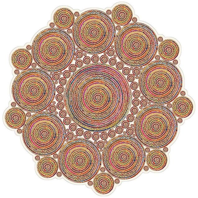 Pyöreä matto Linento HMNT953, Ø60cm, monivärinen