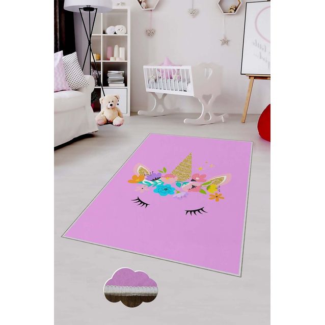 Lastenhuoneen matto Linento HMNT486, violetti, eri kokoja