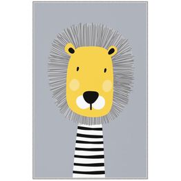 Kynnysmatto Linento HMNT493, 50x80cm, keltainen/harmaa