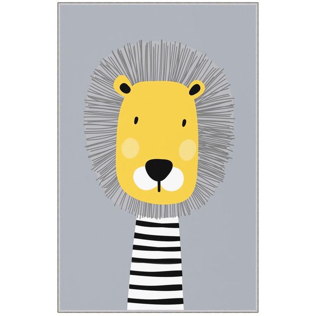 Matto Linento HMNT493, 60x100cm, keltainen/harmaa