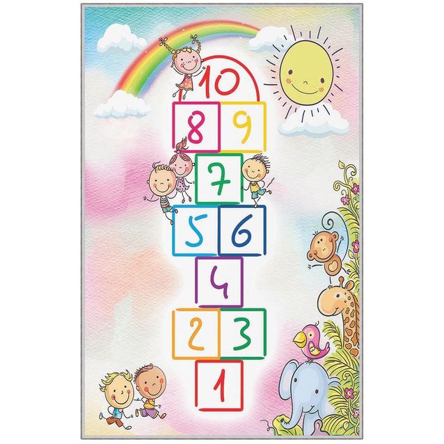 Lastenhuoneen matto Linento HMNT519, 100x150cm, monivärinen