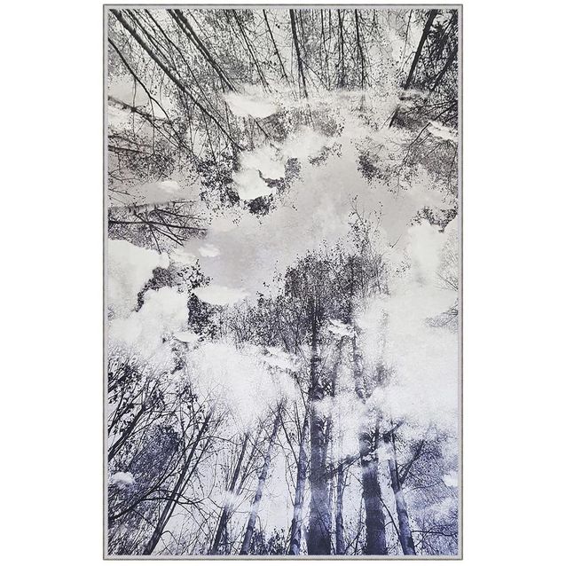 Matto Linento HMNT787, 100x150cm, mustavalkoinen