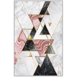 Käytävämatto Linento HMNT788, 80x150cm, mustavalkoinen