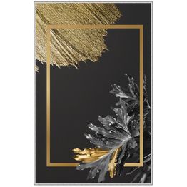 Käytävämatto Linento HMNT792, musta/kulta, eri kokoja